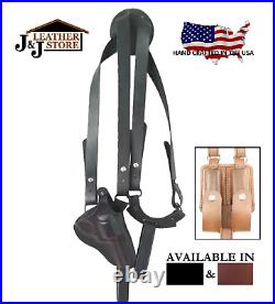 J&j Heckler & Koch Vp9 Vp40 Vertical Premium Leather Shoulder Rig Holster