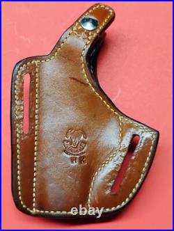 Jackass Leather Basketweave Hip Belt Holster Crossdraw HK Galco OWB Thumb F/S RH