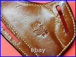 Jackass Leather Basketweave Hip Belt Holster Crossdraw HK Galco OWB Thumb F/S RH