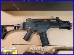 KWA Full Size Lipoly Ready H&K G36C Airsoft AEG with 4 mags, 1 top rail withscope