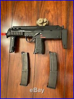 KWA MP7 Airsoft Gas Blowback HK Heckler Koch with two magazines