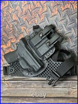Kydex Chest Carry Rig With Dual Mag Carrier Kydex Chest Carry Rig With Dual Mag Carrier