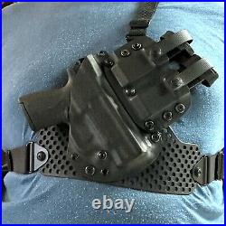 Kydex Chest Carry Rig With Dual Mag Carrier Kydex Chest Carry Rig With Dual Mag Carrier