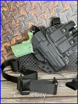 Kydex Chest Carry Rig With Dual Mag Carrier Kydex Chest Carry Rig With Dual Mag Carrier