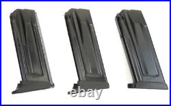 LOT OF 3 HK P2000C 9mm 10 Round Magazine Blued Steel Clip P 2000 Compact