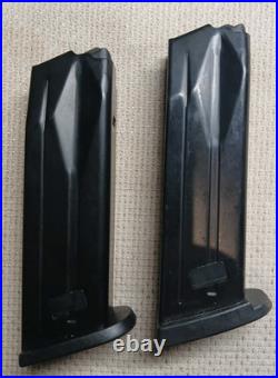 LOT of (2) H&K HK45C USP Compact. 45 ACP 10-Round Magazine Used