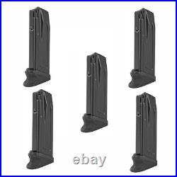 LOT of (5) Heckler & Koch P30SK/VP9SK 9mm 10rd Mag withExt Floor Plate 50253428