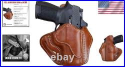Leather Gun Holster Right-Handed OWB Fit for P320c & Most Compacts