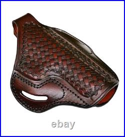 Leather Holster Fits H&K 45, VP9, P30 Thumb Break Basket Weave Leather Holster Fits H&K 45, VP9, P30 Thumb Break Basket Weave