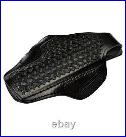 Leather Holster Fits H&K 45, VP9, P30 Thumb Break Basket Weave Leather Holster Fits H&K 45, VP9, P30 Thumb Break Basket Weave