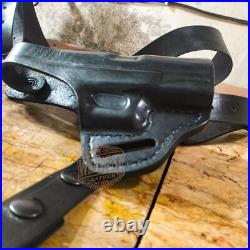 Leather Horizontal OWB Shoulder Holster with Magazine Pouch For Heckler & Koch Leather Horizontal OWB Shoulder Holster with Magazine Pouch For Heckler & Koch