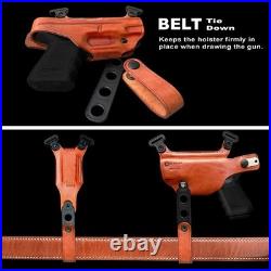 Leather Horizontal Shoulder Holster Fits, H&K VP40 40SW 4.09'' Barrel R/H #1204#