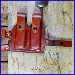 Leather Horizontal Shoulder Holster with Magazine Pouch Heckler & Koch Models Leather Horizontal Shoulder Holster with Magazine Pouch Heckler & Koch Models