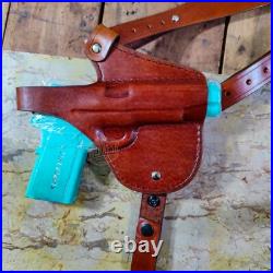 Leather Horizontal Shoulder Holster with Magazine Pouch Heckler & Koch Models Leather Horizontal Shoulder Holster with Magazine Pouch Heckler & Koch Models
