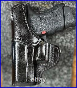 Leather Inside the waistband Gun Holster Forward Cant Solid Belt Loop