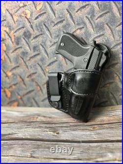 Leather Inside the waistband Gun Holster Forward Cant with metal belt clip