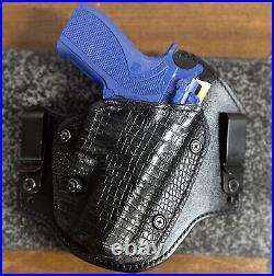 Leather Lined Kydex Shell Hybrid Gun Holster Forward Cant