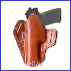 Leather OWB Pancake Holster Fits, H&K MARK 23 Socom 45 Auto 5.87'' Barrel #1477# Leather OWB Pancake Holster Fits, H&K MARK 23 Socom 45 Auto 5.87'' Barrel #1477#
