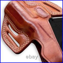 Leather Pancake Holster with Thumb Break For H&K P7 M8.9x19mm Parabellum #1028#