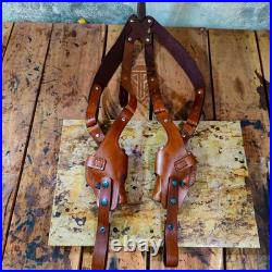 Leather Vertical Roto Double Shoulder Holster For Heckler & Koch Models