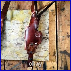 Leather Vertical Roto Shoulder Holster with Magazine For Heckler & Koch Models Leather Vertical Roto Shoulder Holster with Magazine For Heckler & Koch Models