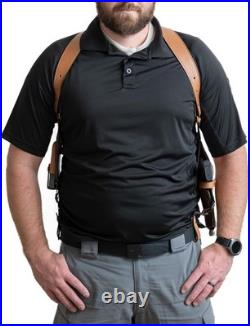 Lightweight & Durable Adjustable Leather Holster for Left-Handed Concealed Carry