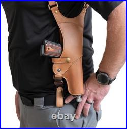 Lightweight & Durable Adjustable Leather Holster for Left-Handed Concealed Carry
