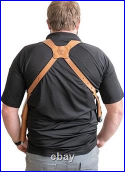 Lightweight & Durable Adjustable Leather Holster for Left-Handed Concealed Carry