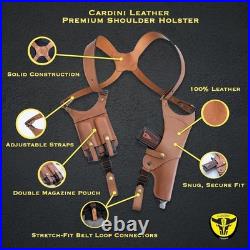 Lightweight & Durable Adjustable Leather Holster for Left-Handed Concealed Carry
