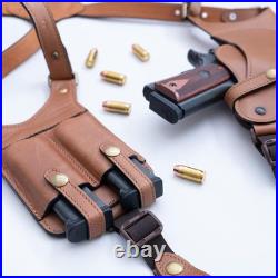 Lightweight & Durable Adjustable Leather Holster for Left-Handed Concealed Carry