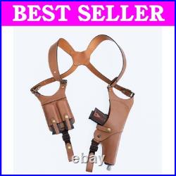 Luxury Leather Shoulder Holster for Concealed Carry, Fits S&W J Frame & Tauru