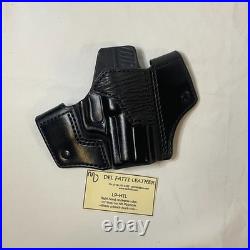 Matt Del Fatti Leather OWB Holster LP-HTL RH HK P2000SK Black Shark Skin Trim