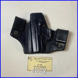 Matt Del Fatti Leather OWB Holster LP-HTL RH HK P2000SK Black Shark Skin Trim