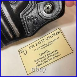 Matt Del Fatti Leather OWB Holster LP-HTL RH HK P2000SK Black Shark Skin Trim
