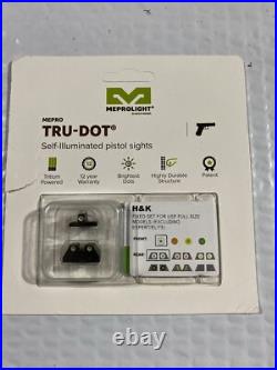 Meprolight 11517G Tru Dot Night Sight Set Green/Green For HK USP Compact