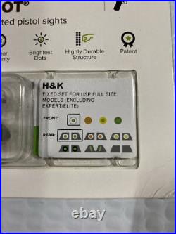 Meprolight 11517G Tru Dot Night Sight Set Green/Green For HK USP Compact