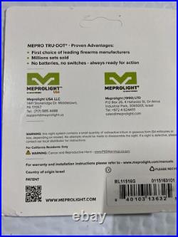 Meprolight 11517G Tru Dot Night Sight Set Green/Green For HK USP Compact