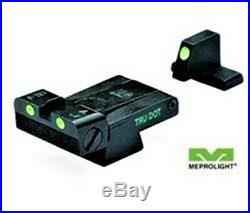 Meprolight ML21516 Tru-Dot Adjustable Sight Set Fits HK USP Full Green/Green