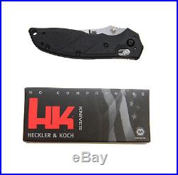 Messer Heckler & Koch von Hogue 154CM 8,3cm Stonewash HK Pistolen Design Pivot