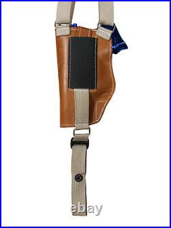NEW Barsony Tan Leather Vertical Shoulder Holster w Mag Pouch Kahr HK FNX Comp