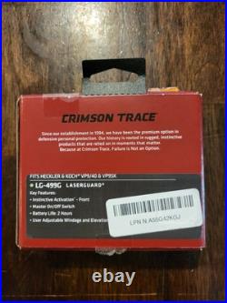 NEW Crimson Trace Laserguard Laser Sight Green Laser (LG-499G) NEW Crimson Trace Laserguard Laser Sight Green Laser (LG-499G)