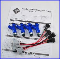 New OEM Denso Acura RDX 410cc Fuel Injectors withPlug & Play Adapters for Honda