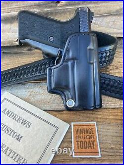 Old School 1980s Retro Andrews Speed Scabbard Holster Black For H&K P7M8 P7M13