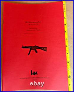 Original Hk Heckler & Koch Mp5 Sub Machine Gun 9mmx19 Instruction Manual