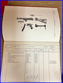 Original Hk Heckler & Koch Mp5 Submachine Gun Spare Parts Catalogue Manual