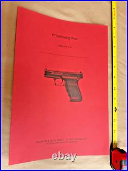 Original Hk Heckler & Koch P7 Selfloading Pistol Functional Manual 9mmx19