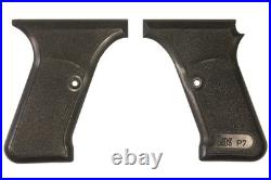 Original Vintage Factory HK H&K P7 Heckler & Koch Black Plastic Pistol Grips 9mm