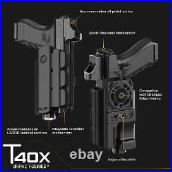 Orpaz Glock 19 Holster with Light, Light Bearing Holster, LEFT-HANDED