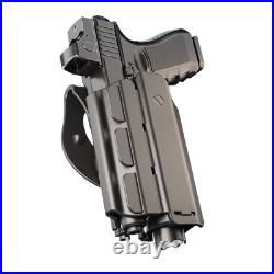 Orpaz Glock 22 Holster with Light, Light Bearing Holster, LEFT-HANDED