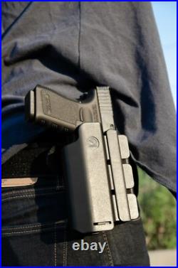 Orpaz Glock 22 Holster with Light, Light Bearing Holster, LEFT-HANDED